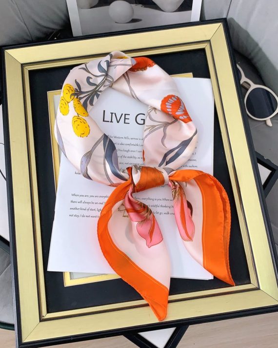 Neon Orange Hair Scarf by Bandano Pakistan