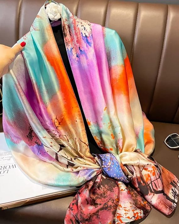 Ode To Green Printed Scarf by Bandano Pakistan
