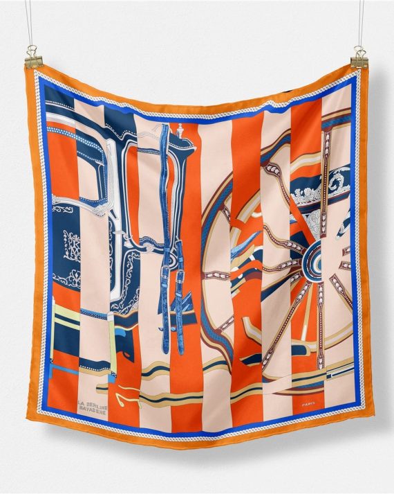 Citrus Salmon Hair Scarf by Bandano Pakistan