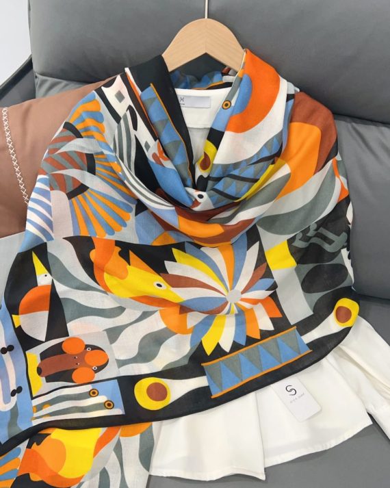 Parede En Black Printed Scarf by Bandano Pakistan