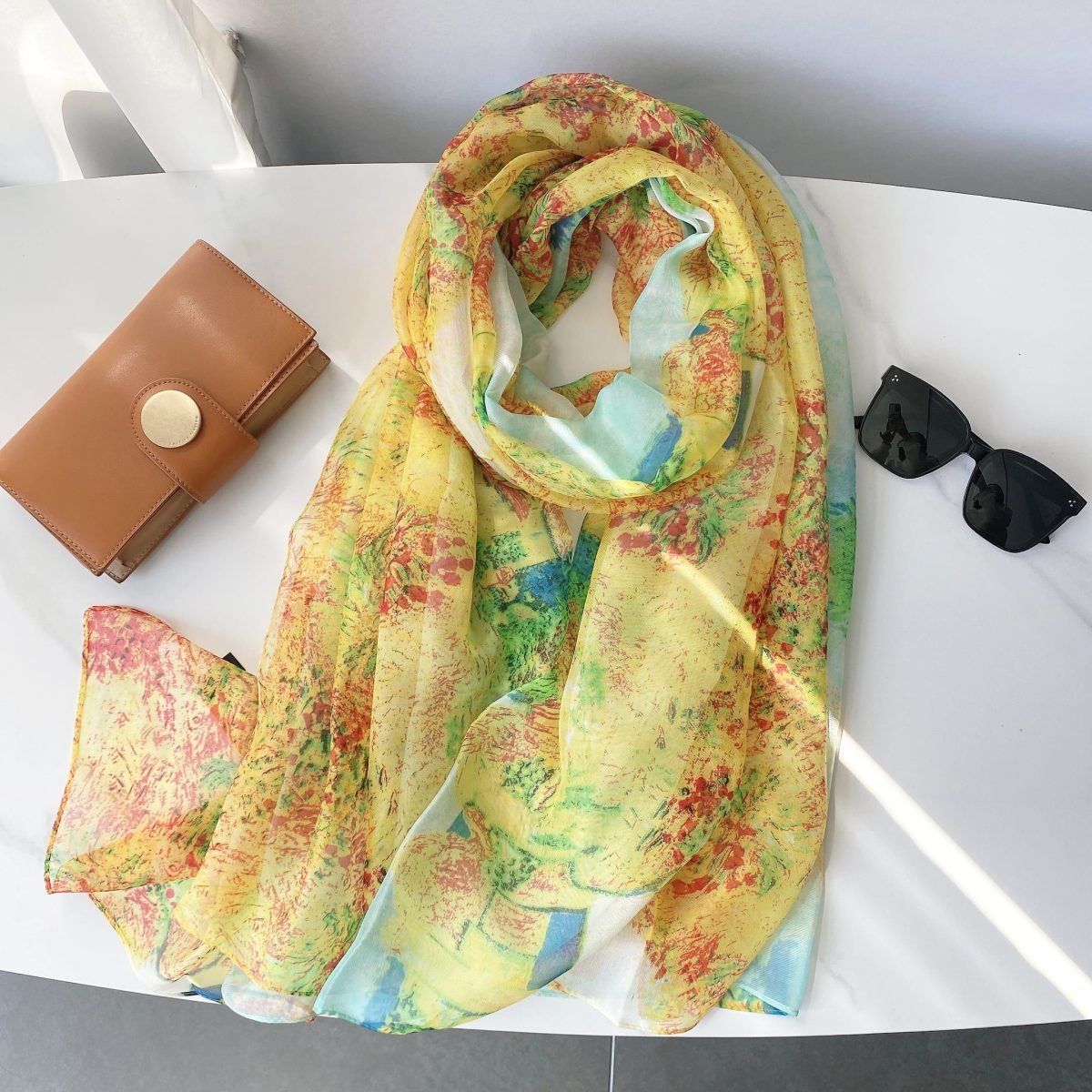 Pavlova Sand Chiffon Georgette Scarf by Bandano Pakistan