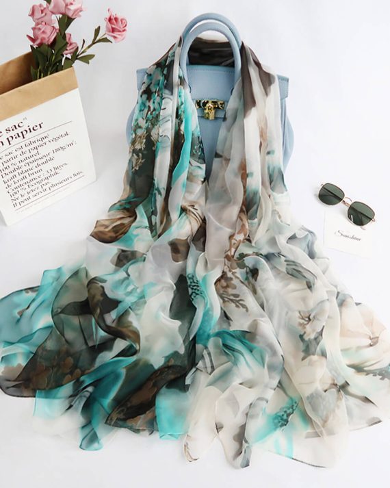 Shell Bush Chiffon Georgette Scarf by Bandano Pakistan