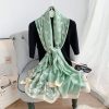 Lake Green Printed Scarf by Bandano Pakistan