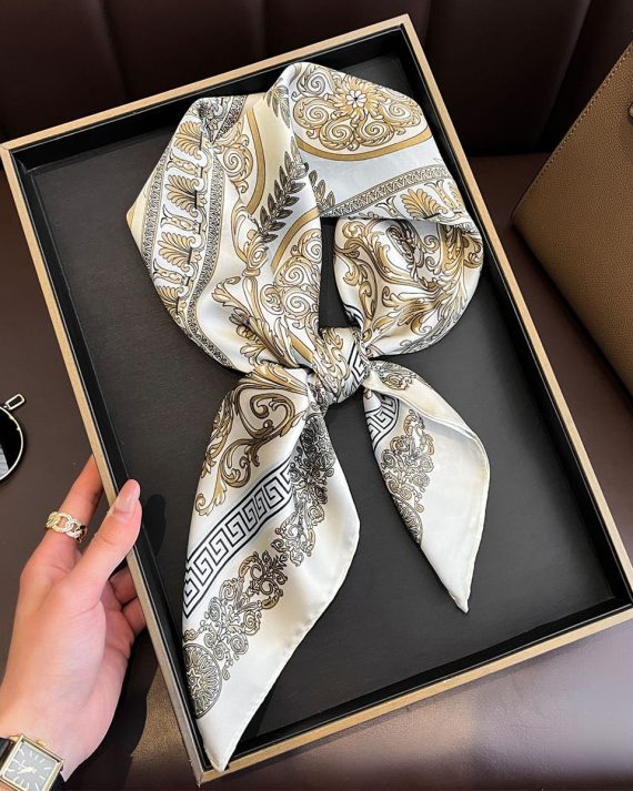 Periglacial Creme Hair Scarf by Bandano Pakistan