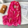 Pink Piano Chiffon Georgette Scarf by Bandano Pakistan