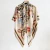 Pinkish Vanilla Square Scarf by Bandano Pakistan
