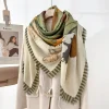 Pirate Green Square Scarf by Bandano Pakistan