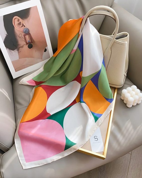 Prismatic White Hair Scarf by Bandano Pakistan