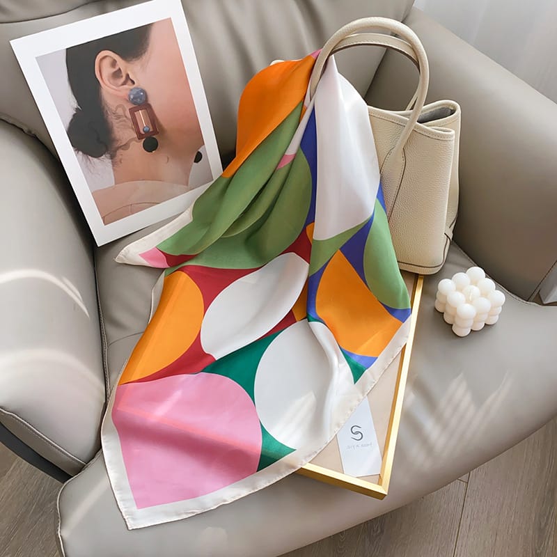 Prismatic White Hair Scarf by Bandano Pakistan