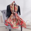 Crimson Berry Printed Scarf by Bandano Pakistan