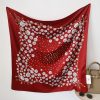 Crimson Contrast Head Scarf by Bandano Pakistan