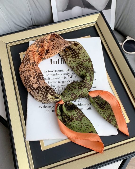 Reddish Orange Hair Scarf by Bandano Pakistan
