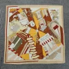 Rodwood Beige Square Scarf by Bandano Pakistan