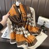 Rok Ō Brown Printed Scarf by Bandano Pakistan