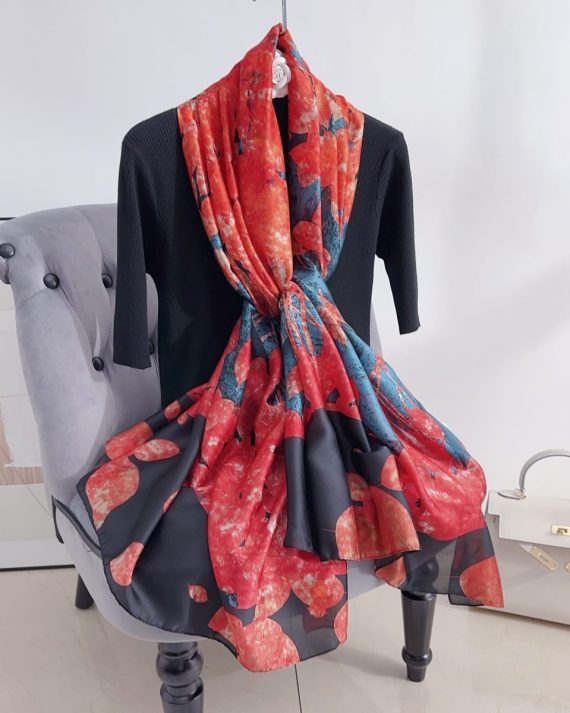 Floral Fusion Printed Scarf by Bandano Pakistan