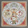 Rosewell Maroon Square Scarf by Bandano Pakistan