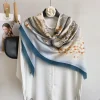 Rosy Blue Square Scarf by Bandano Pakistan