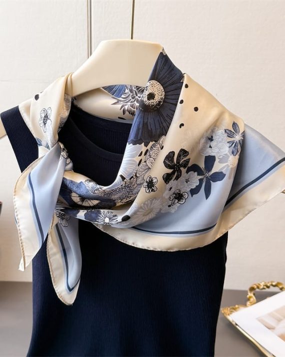 Sawn Sky Blue Hair Scarf by Bandano Pakistan