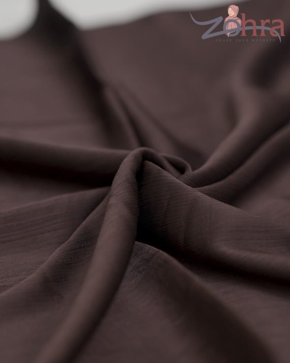 Crater Brown Silk Scarf by Bandano Pakistan