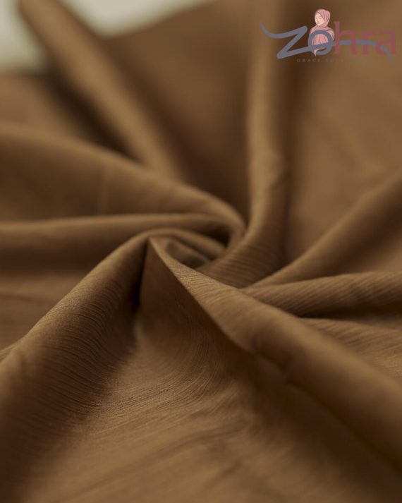 Muted Brown Silk Scarf by Bandano Pakistan