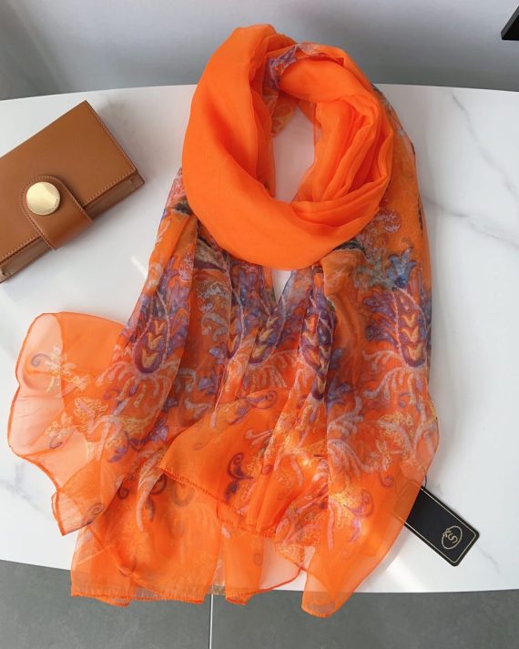 Sinopia Chiffon Georgette Scarf by Bandano Pakistan