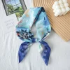 Air Blue Cotton Silk Bandana by Bandano Pakistan