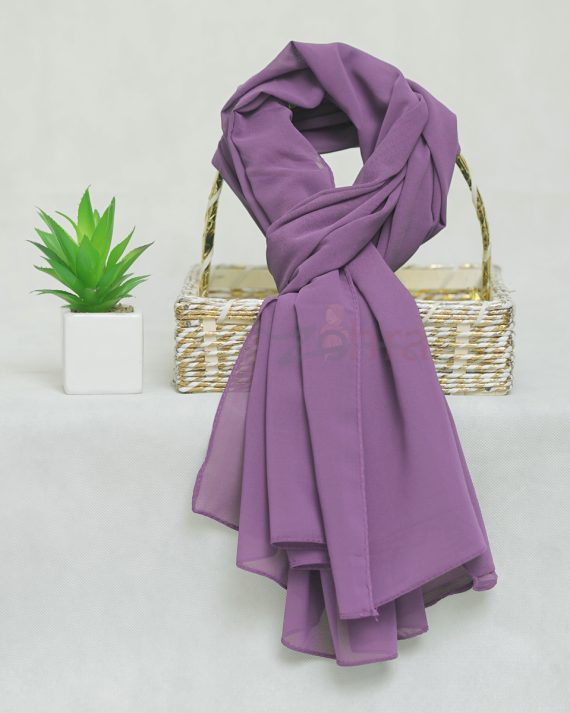 Georgette Chiffon – Sky Lavender Hijab by Bandano Pakistan