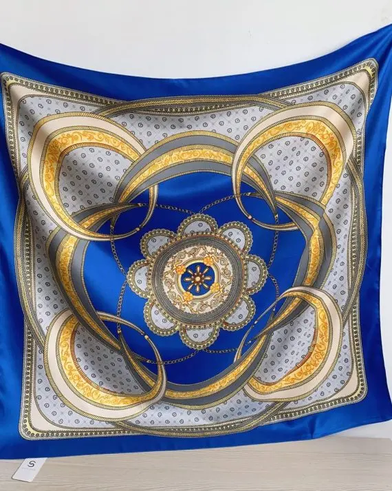 Glass Blue Head Scarf by Bandano Pakistan
