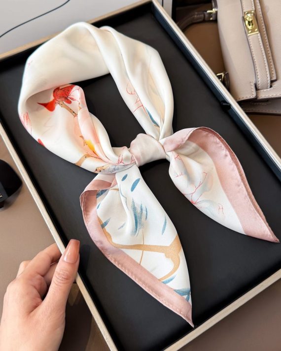 Mild Amour White Hair Scarf by Bandano Pakistan