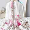 Mild Peach Printed Scarf by Bandano Pakistan