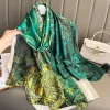 Pine Parrot Green Printed Scarf by Bandano Pakistan
