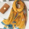 Flower Tree Chiffon Georgette Scarf by Bandano Pakistan