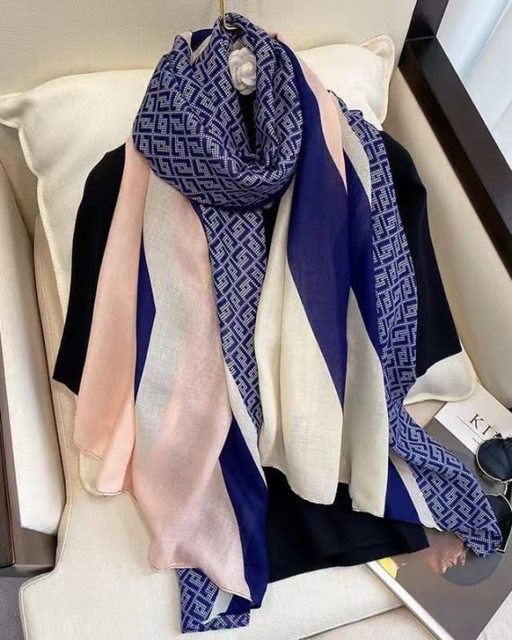 Bright Cerise Printed Scarf by Bandano Pakistan
