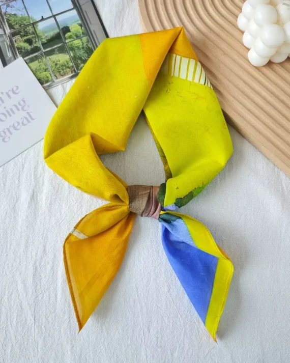 Golden Day Charm Cotton Silk Bandana by Bandano Pakistan
