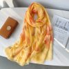Yolk Yellow Chiffon Georgette Scarf by Bandano Pakistan